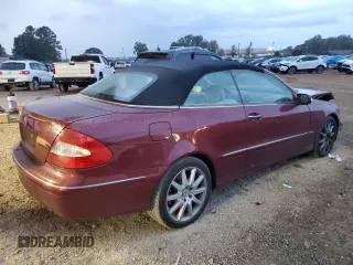 2007 Mercedes-Benz CLK 350 with VIN WDBTK56F17F217689, listed as a Copart auction lot 78733614 with 137,068 mi miles and Salvage Title. Bid and sale history available at DreamBid. Image 3.