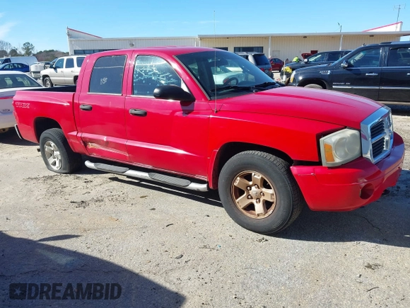 2006 Dodge Dakota SLT with VIN 1D7HE48K26S691391, listed as a IAAI auction lot 41627613 with 195,354 mi miles and . Bid and sale history available at DreamBid. Image 1.