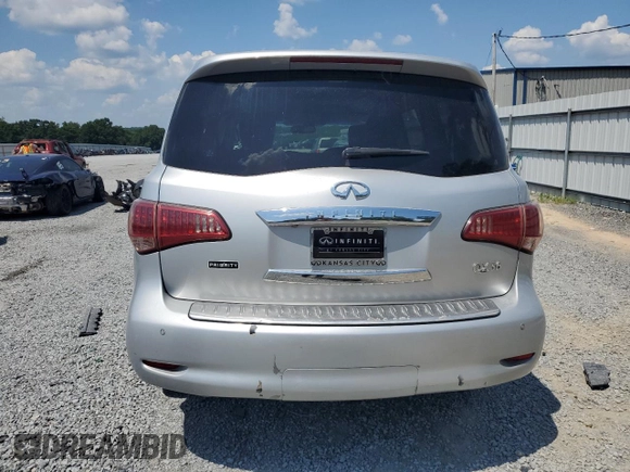 2012 Infiniti QX56 7-passenger with VIN JN8AZ2NE1C9016805, listed as a Copart auction lot 62344665 with 234,231 mi miles and Clean title. Bid and sale history available at DreamBid. Image 6.
