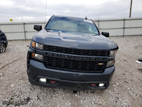 2021 Chevrolet Silverado 1500 Custom with VIN 1GCPYBEK2MZ212722, listed as a Copart auction lot 85321014 with 76,343 mi miles and Salvage Title. Bid and sale history available at carsss.com. Image 5.