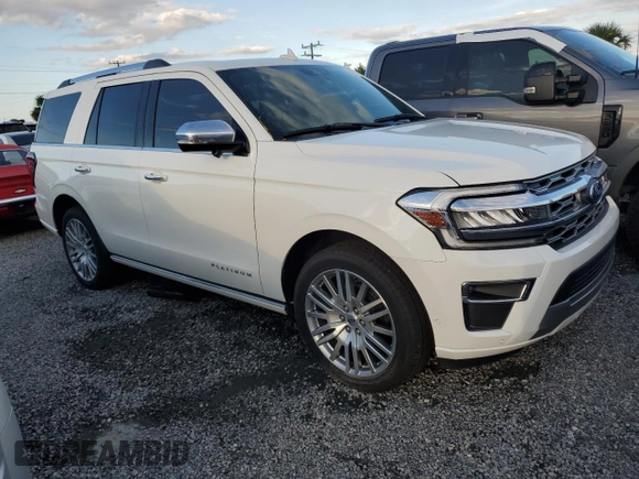 2024 Ford Expedition Platinum z VIN 1FMJU1L82REA60907, wystawiony jako Copart lot #74033544 z przebiegiem 2 700 mil mil oraz Szkoda całkowita • Salvage title. Historia ofert i sprzedaży dostępna na DreamBid. Obrazek 4.