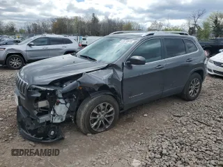 2019 Jeep Cherokee Latitude Plus with VIN 1C4PJMLXXKD398874, listed as a Copart auction lot 53230615 with 81,386 mi miles and Salvage title. Bid and sale history available at DreamBid. Image 1.