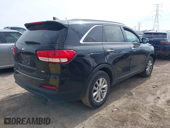 2016 Kia Sorento LX with VIN 5XYPG4A39GG064648, listed as a IAAI auction lot 41858048 with 174,570 mi miles and . Bid and sale history available at carsss.com. Image 4.