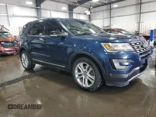 2016 Ford Explorer XLT with VIN 1FM5K8D82GGC33910, listed as a Copart auction lot 51182215 with 146,107 mi miles and Salvage Title. Bid and sale history available at DreamBid. Image 4.