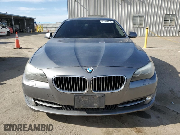 2011 BMW 5 Series 535i with VIN WBAFR7C52BC602347, listed as a Copart auction lot 53147525 with 168,642 mi miles and Salvage Title. Bid and sale history available at carsss.com. Image 5.