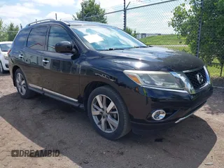 2013 Nissan Pathfinder Platinum with VIN 5N1AR2MN4DC684143, listed as a IAAI auction lot 42628621 with 88,901 mi miles and . Bid and sale history available at DreamBid. Image 1.