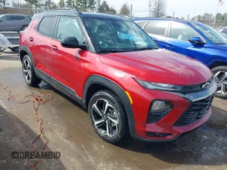 2021 Chevrolet TrailBlazer RS with VIN KL79MTSL1MB069744, listed as a IAAI auction lot 41665266 with 29,789 mi miles. Bid and sale history available at carsss.com. Image 1.