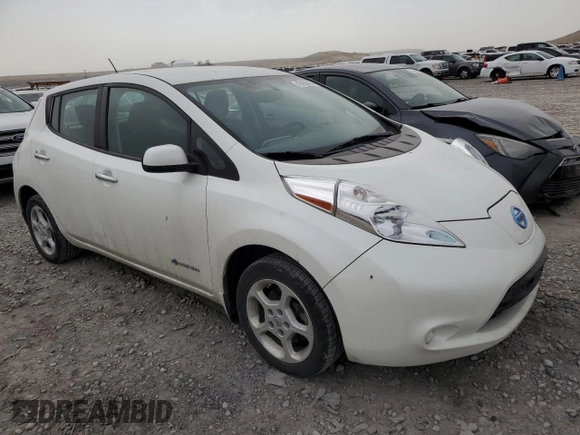 2015 Nissan LEAF SV with VIN 1N4AZ0CPXFC305179, listed as a Copart auction lot 48377205 with 101,476 mi miles and Salvage Title. Bid and sale history available at carsss.com. Image 4.
