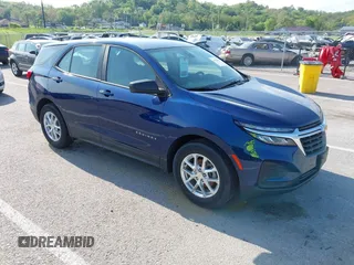 2022 Chevrolet Equinox LS with VIN 3GNAXHEV3NS114780, listed as a IAAI auction lot 42131318 with 26,345 mi miles and . Bid and sale history available at DreamBid. Image 1.