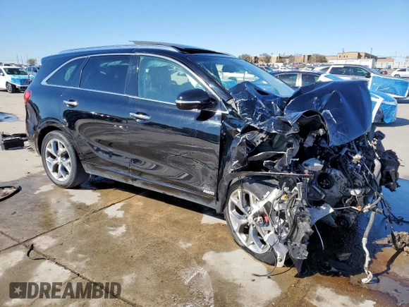 2017 Kia Sorento SX with VIN 5XYPKDA52HG321604, listed as a Copart auction lot 49330715 with 57,348 mi miles and Non repairable. Bid and sale history available at DreamBid. Image 4.