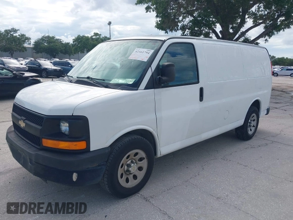 2013 Chevrolet Express Cargo z VIN 1GCSGAFX1D1178983, wystawiony jako IAAI lot #42161794 z przebiegiem 203 985 mil mil oraz . Historia ofert i sprzedaży dostępna na DreamBid. Obrazek 17.