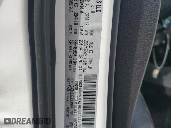 2018 Dodge Durango SRT with VIN 1C4SDJGJ3JC341670, listed as a Copart auction lot 58412575 with 82,936 mi miles and Salvage title. Bid and sale history available at DreamBid. Image 13.