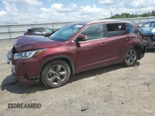 2017 Toyota Highlander Limited with VIN 5TDDZRFH4HS457749, listed as a Copart auction lot 64649095 with 65,895 mi miles and Salvage title. Bid and sale history available at DreamBid. Image 1.