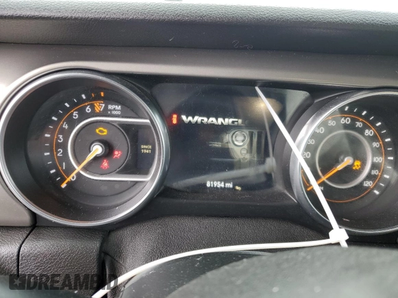 2019 Jeep Wrangler Unlimited Sport with VIN 1C4HJXDG0KW506153, listed as a Copart auction lot 42191625 with 81,954 mi miles and Salvage title. Bid and sale history available at DreamBid. Image 9.