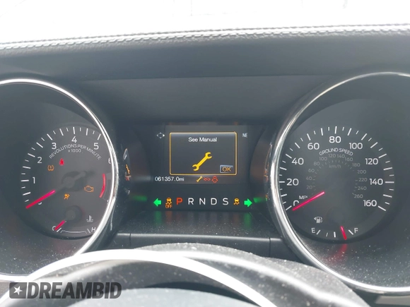 2015 Ford Mustang EcoBoost with VIN 1FA6P8TH9F5317329, listed as a IAAI auction lot 41966041 with 61,357 mi miles and . Bid and sale history available at carsss.com. Image 7.