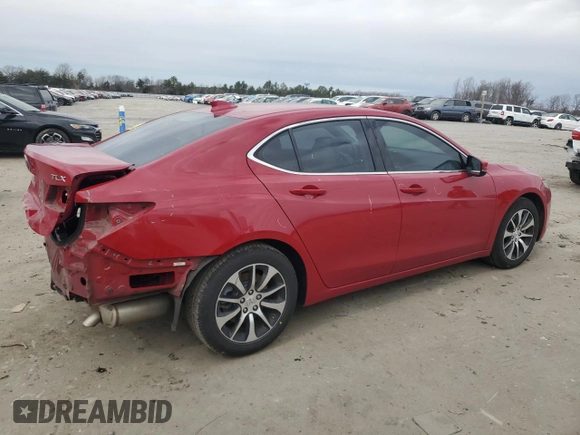 2017 Acura TLX w/Technology Pkg with VIN 19UUB1F56HA000760, listed as a Copart auction lot 46401405 with 62,763 mi miles and Salvage Title. Bid and sale history available at carsss.com. Image 3.