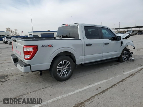 2023 Ford F-150 XL with VIN 1FTEW1CP4PKF86851, listed as a Copart auction lot 50611185 with 15,773 mi miles and Salvage Title. Bid and sale history available at DreamBid. Image 3.
