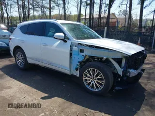 2025 Genesis GV80 Standard with VIN KMUHFESB0SU251655, listed as a IAAI auction lot 41934523 with 3,783 mi miles and . Bid and sale history available at DreamBid. Image 1.