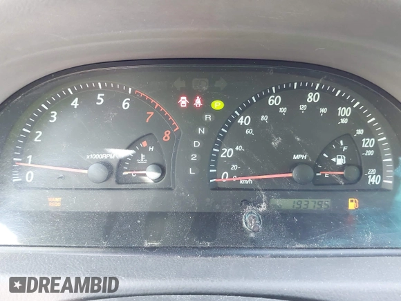 2004 Toyota Camry LE with VIN 4T1BE32KX4U903650, listed as a IAAI auction lot 41966050 with 193,795 mi miles and . Bid and sale history available at DreamBid. Image 7.