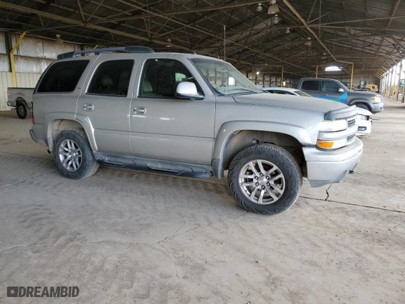2005 Chevrolet Tahoe Z71 with VIN 1GNEC13T55R275396, listed as a Copart auction lot 47051465 with 249,468 mi miles and Salvage Title. Bid and sale history available at carsss.com. Image 4.