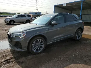 2023 Audi Q3 S line Premium Plus with VIN WA1EECF32P1049516, listed as a Copart auction lot 59058555 with 28,174 mi miles and Salvage title. Bid and sale history available at DreamBid. Image 1.