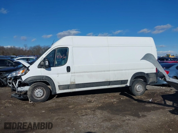 2024 Ram ProMaster Cargo with VIN 3C6MRVHG9RE116749, listed as a IAAI auction lot 41496850 with 53,378 mi miles. Bid and sale history available at carsss.com. Image 14.