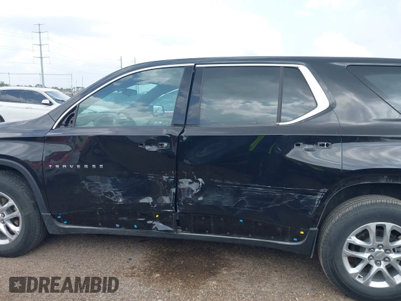 2023 Chevrolet Traverse LS with VIN 1GNERFKW6PJ192035, listed as a IAAI auction lot 42206731 with 12,684 mi miles and . Bid and sale history available at DreamBid. Image 14.