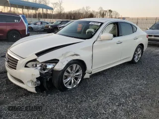 2012 Infiniti M37 with VIN JN1BY1AP3CM335661, listed as a Copart auction lot 46708105 with 170,314 mi miles and Salvage Title. Bid and sale history available at carsss.com. Image 1.