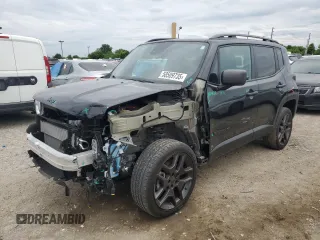 2021 Jeep Renegade 80th Anniversary with VIN ZACNJDBB2MPM96425, listed as a Copart auction lot 58509735 with 20,518 mi miles and Salvage title. Bid and sale history available at DreamBid. Image 1.