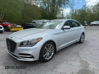 2019 Genesis G80 3.8L z VIN KMTFN4JEXKU309825, wystawiony jako Copart lot #56399935 z przebiegiem 76 316 mil mil oraz Tytuł czysty. Historia ofert i sprzedaży dostępna na DreamBid. Obrazek 2.