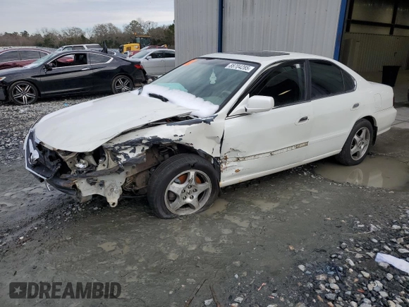 2002 Acura TL w/Navigation with VIN 19UUA56752A026737, listed as a Copart auction lot 88704285 with 0 mi miles and Salvage Title. Bid and sale history available at carsss.com. Image 1.