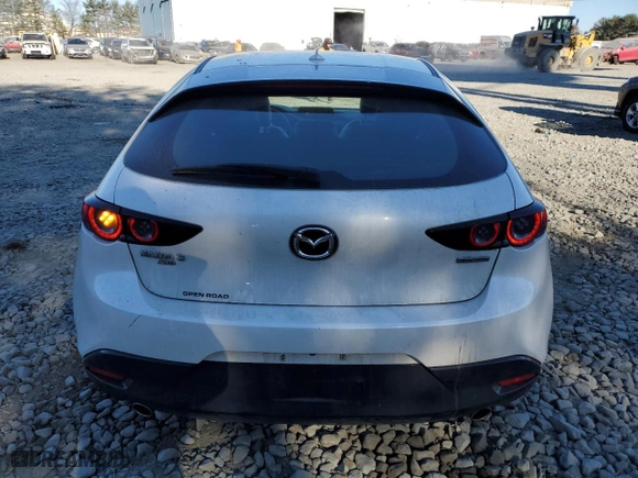 2020 Mazda Mazda3 Hatchback Premium Package with VIN JM1BPBNM1L1153125, listed as a Copart auction lot 79726894 with 57,804 mi miles and Salvage Title. Bid and sale history available at carsss.com. Image 6.