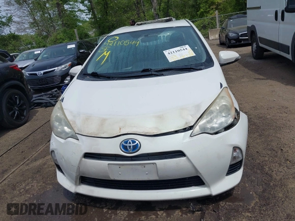 2012 Toyota Prius One with VIN JTDKDTB30C1501667, listed as a IAAI auction lot 42110544 with 238,728 mi miles. Bid and sale history available at carsss.com. Image 12.