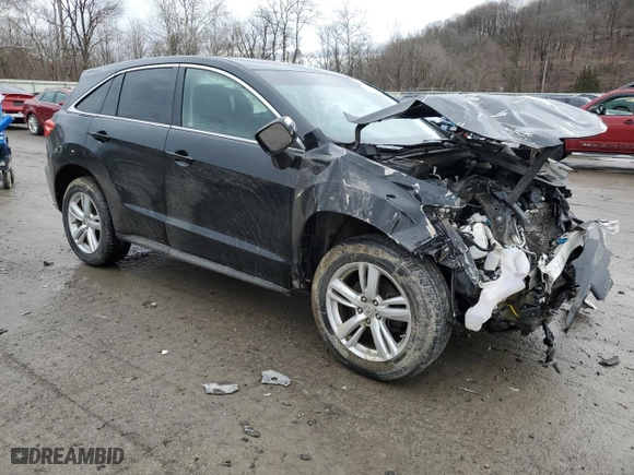2013 Acura RDX with VIN 5J8TB3H38DL001619, listed as a Copart auction lot 47689225 with 0 mi miles and Salvage Title. Bid and sale history available at carsss.com. Image 4.