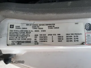 2008 GMC Canyon SLE1 with VIN 1GTCS199588155543, listed as a Copart auction lot 83592124 with 204,118 mi miles and Salvage Title. Bid and sale history available at carsss.com. Image 12.