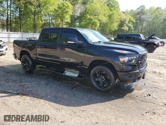2020 Ram 1500 Big Horn with VIN 1C6SRFFT8LN117665, listed as a Copart auction lot 52289725 with 110,684 mi miles and Salvage title. Bid and sale history available at DreamBid. Image 4.