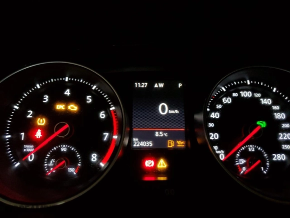 2017 Volkswagen Golf GTI S with VIN 3VWTT7AU5HM038943, listed as a Copart auction lot 44584635 with 224,035 mi miles and Salvage Title. Bid and sale history available at carsss.com. Image 9.