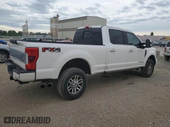 2017 Ford F-250 Lariat with VIN 1FT7W2BT6HEB89431, listed as a Copart auction lot 60673005 with 58,158 mi miles and Salvage title. Bid and sale history available at DreamBid. Image 3.