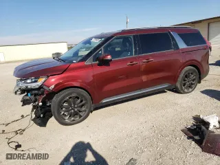 2023 Kia Carnival SX Prestige with VIN KNDNE5H33P6270317, listed as a Copart auction lot 82234494 with 21,884 mi miles and Salvage Title. Bid and sale history available at carsss.com. Image 1.