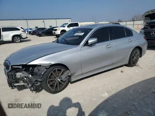 2020 BMW 3 Series 330i xDrive with VIN WBA5R7C05LFH71703, listed as a Copart auction lot 44063915 with 0 mi miles and Salvage Title. Bid and sale history available at carsss.com. Image 1.