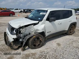 2020 Jeep Renegade Sport with VIN ZACNJAAB5LPL00704, listed as a Copart auction lot 54816315 with 46,587 mi miles and Salvage title. Bid and sale history available at DreamBid. Image 1.
