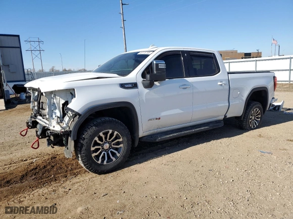 2020 GMC Sierra 1500 AT4 with VIN 3GTU9EET9LG381659, listed as a Copart auction lot 48115795 with 46,825 mi miles and Salvage Title. Bid and sale history available at carsss.com. Image 1.