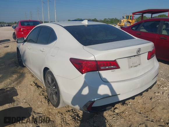2018 Acura TLX with VIN 19UUB2F39JA006482, listed as a IAAI auction lot 41535369 with 169,146 mi miles. Bid and sale history available at carsss.com. Image 3.