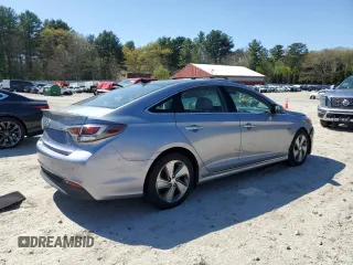 2016 Hyundai Sonata Hybrid Limited with VIN KMHE34L15GA029860, listed as a Copart auction lot 54985255 with 117,497 mi miles and Clean Title. Bid and sale history available at carsss.com. Image 3.