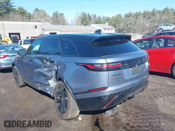 2023 Land Rover Range Rover Velar R-Dynamic S with VIN SALYT2EX2PA356975, listed as a IAAI auction lot 41710740 with 21,386 mi miles and . Bid and sale history available at DreamBid. Image 3.