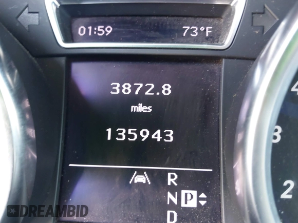 2012 Mercedes-Benz M ML 350 with VIN 4JGDA5HB6CA044757, listed as a IAAI auction lot 41858601 with 135,943 mi miles. Bid and sale history available at carsss.com. Image 15.