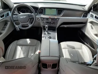 2017 Genesis G80 3.8L with VIN KMHGN4JE4HU195568, listed as a Copart auction lot 73215344 with 46,976 mi miles and Non Repairable. Bid and sale history available at carsss.com. Image 8.