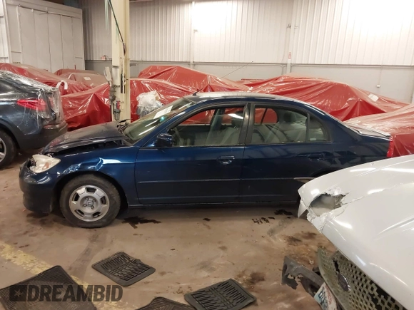 2005 Honda Civic with VIN JHMES96635S003839, listed as a IAAI auction lot 41861678 with 131,987 mi miles and . Bid and sale history available at DreamBid. Image 14.