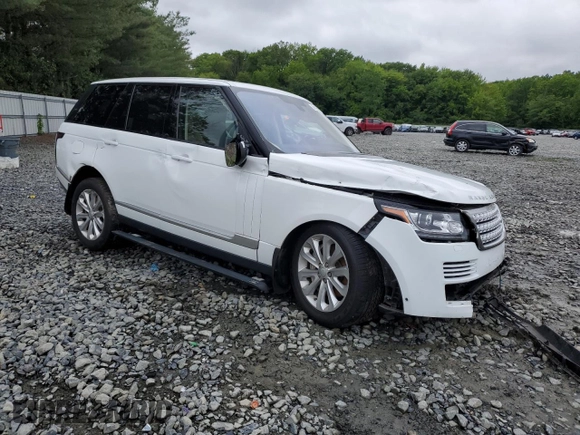 2016 Land Rover Range Rover HSE z VIN SALGS2PF3GA299365, wystawiony jako Copart lot #58929025 z przebiegiem 50 308 mil mil oraz Szkoda całkowita • Salvage title. Historia ofert i sprzedaży dostępna na DreamBid. Obrazek 4.