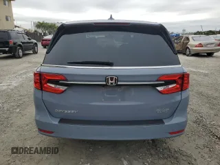 2024 Honda Odyssey Elite with VIN 5FNRL6H96RB004072, listed as a Copart auction lot 42654965 with 4,727 mi miles and Salvage Title. Bid and sale history available at carsss.com. Image 6.